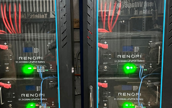 RENOPI 24kva オフグリッドインバーター 100KWH Lifepo4 バッテリーシステム（オーストラリア）